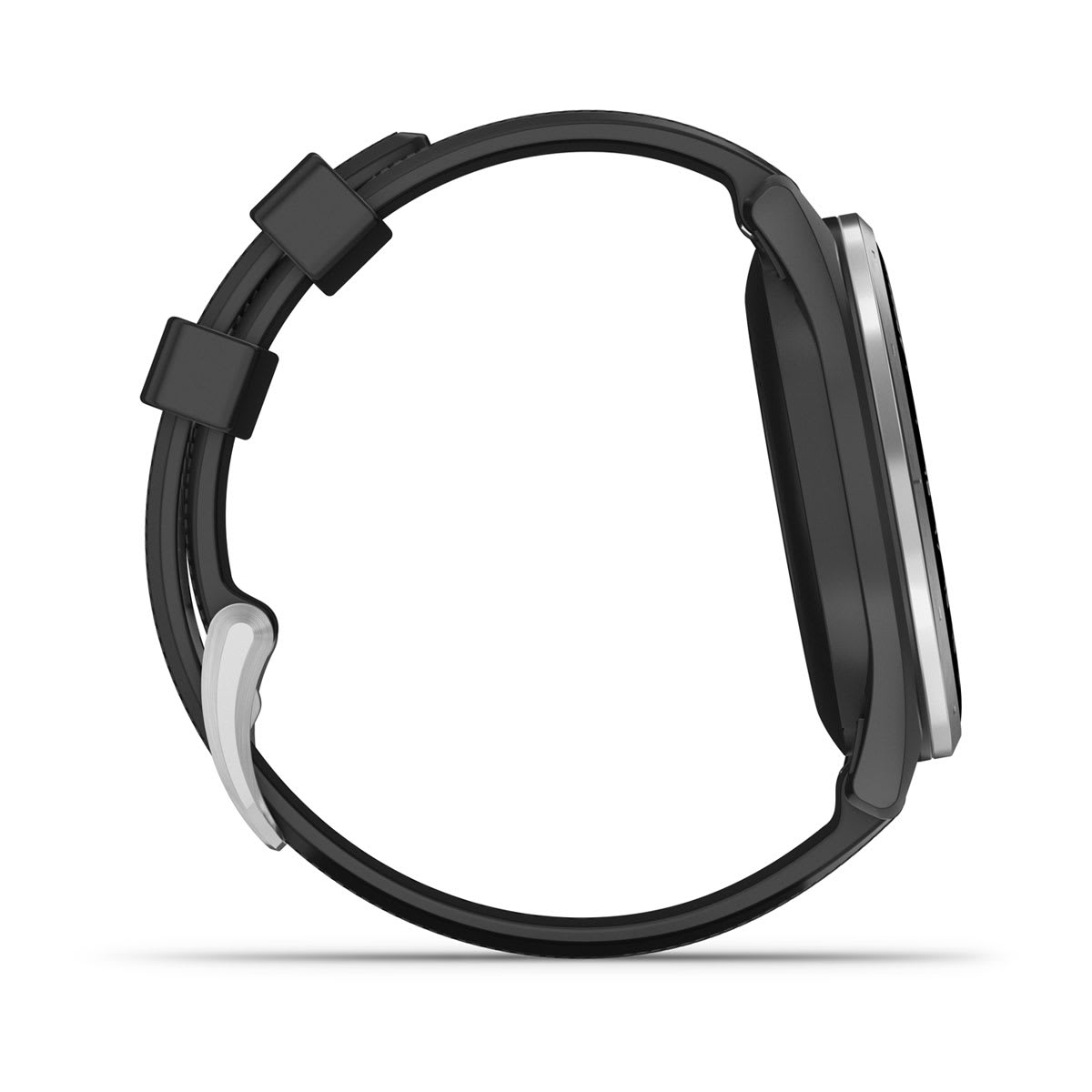 Garmin Approach S44 and S50 GPS Golf Smartwatch – S44: Golf Features / Silver Aluminum Bezel with Black Silicone Band