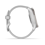Garmin vívomove Trend Hybrid Smartwatch – Silver Stainless Steel Bezel with Mist Gray Case and Silicone Band