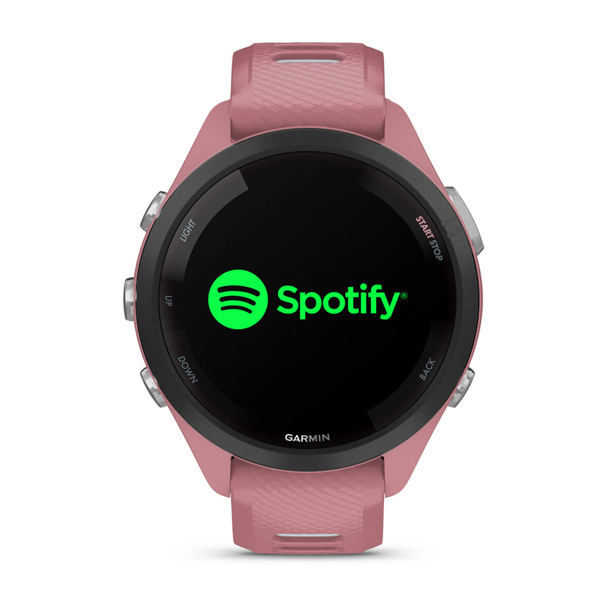 Garmin Forerunner 265 AMOLED GPS Running Smartwatch – 42 mm / Light Pink / Whitestone