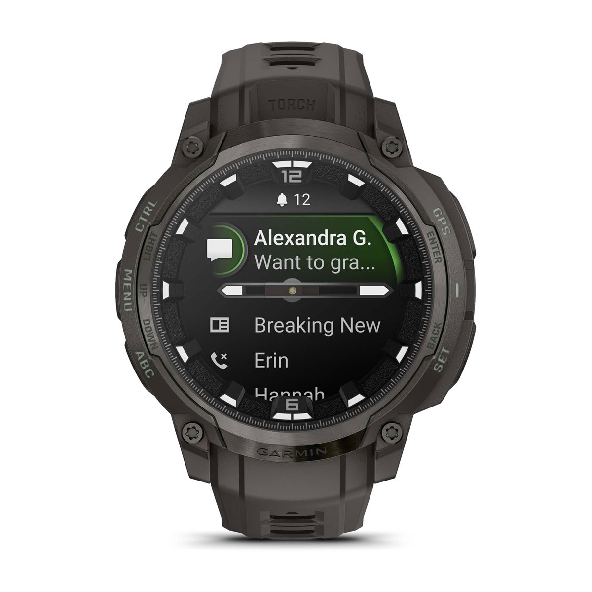 Garmin Instinct Crossover Hybrid GPS Smartwatch – AMOLED / Charcoal