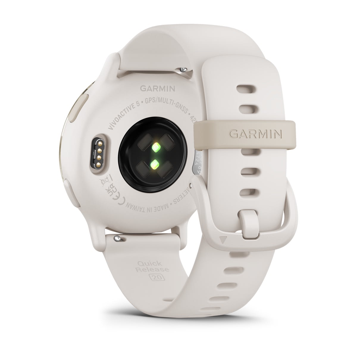 Garmin vívoactive 5 AMOLED GPS Fitness Smartwatch – Ivory and Cream Gold