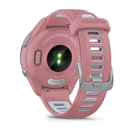 Garmin Forerunner 265 AMOLED GPS Running Smartwatch – 42 mm / Light Pink / Whitestone