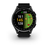 Garmin Approach S44 and S50 GPS Golf Smartwatch – S50: Golf & Fitness Features / Slate Aluminum Bezel with Black Nylon Band