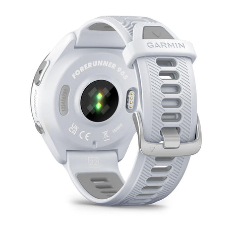 Garmin Forerunner 965 AMOLED GPS Running Smartwatch – Whitestone / Powder Gray