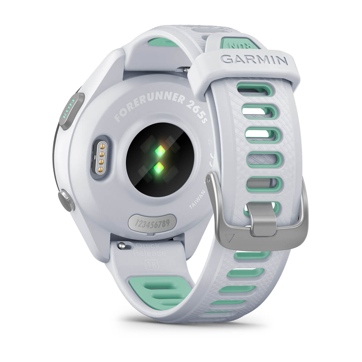 Garmin Forerunner 265 AMOLED GPS Running Smartwatch – 42 mm / Whitestone / Neo Tropic