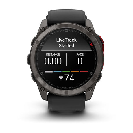 Garmin fenix 8 Pro 51 mm MicroLED multisport GPS smartwatch, sapphire, carbon gray DLC titanium 8