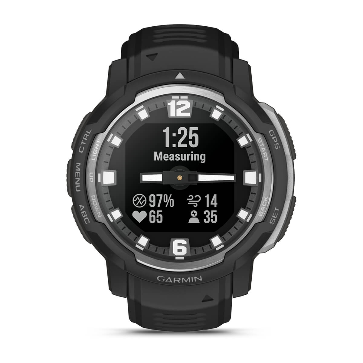 Garmin Instinct Crossover Hybrid GPS Smartwatch – Standard / Black