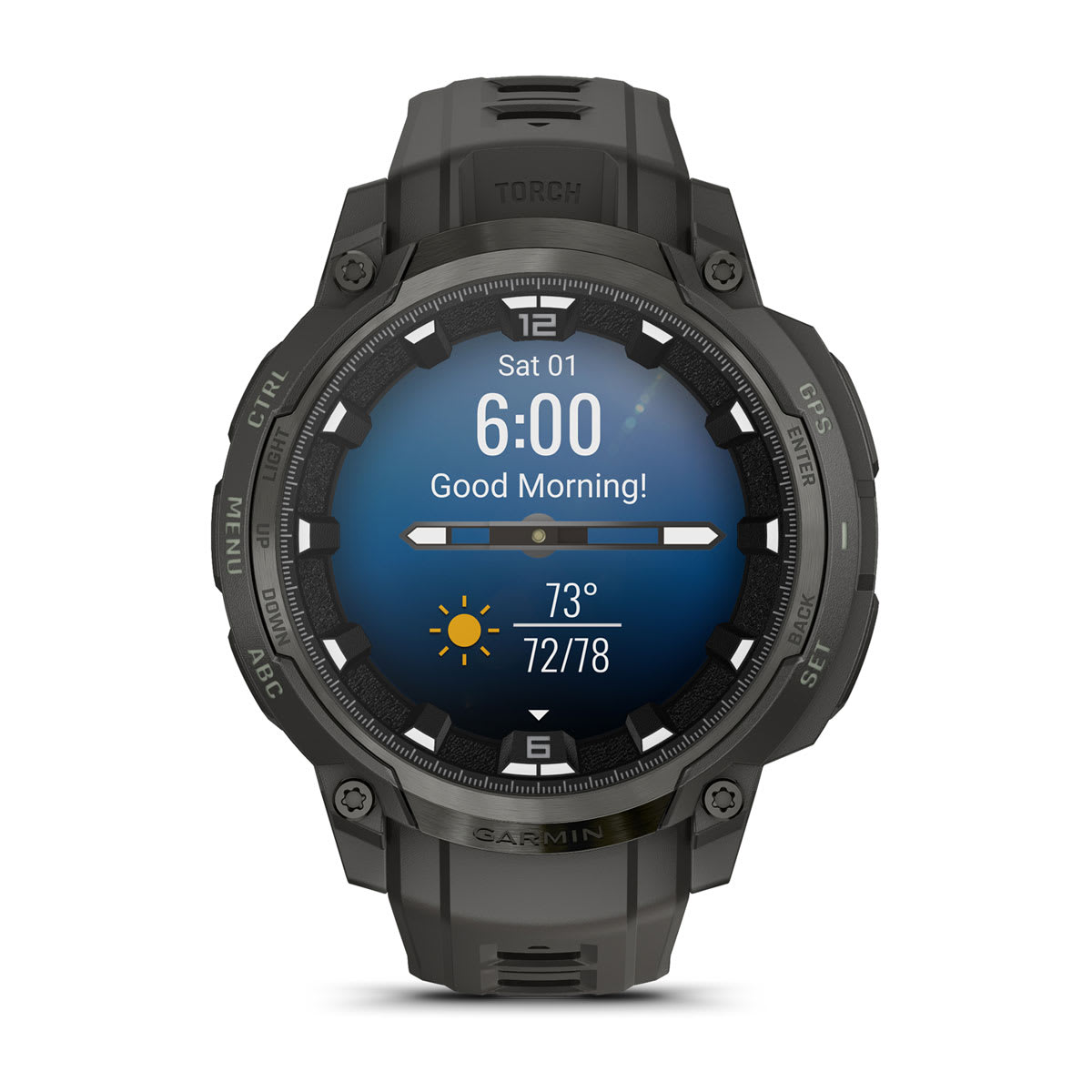 Garmin Instinct Crossover Hybrid GPS Smartwatch – AMOLED / Charcoal