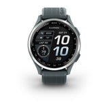 Garmin Approach S44 and S50 GPS Golf Smartwatch – S44: Golf Features / Silver Aluminum Bezel with Twilight Silicone Band