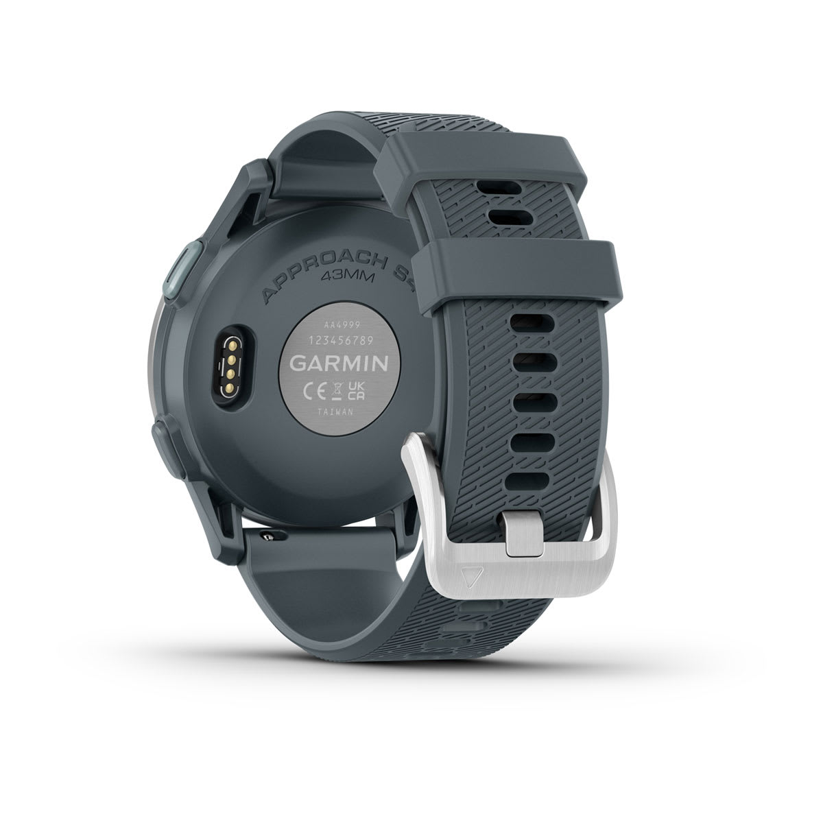 Garmin Approach S44 and S50 GPS Golf Smartwatch – S44: Golf Features / Silver Aluminum Bezel with Twilight Silicone Band