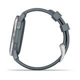 Garmin Approach S44 and S50 GPS Golf Smartwatch – S44: Golf Features / Silver Aluminum Bezel with Twilight Silicone Band