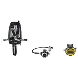 Apeks Regulator + BCD Scuba Package – WTX-D30 Complete BCD S/S Black/Grey UV + MTX-RC Regulator + XTX40 Octopus — includes A…