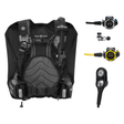 Aqualung Regulator + BCD Scuba Package – Dimension BCD Black/Charcoal + Leg3nd Regulator + Leg3nd Octopus + 2-Gauge Console