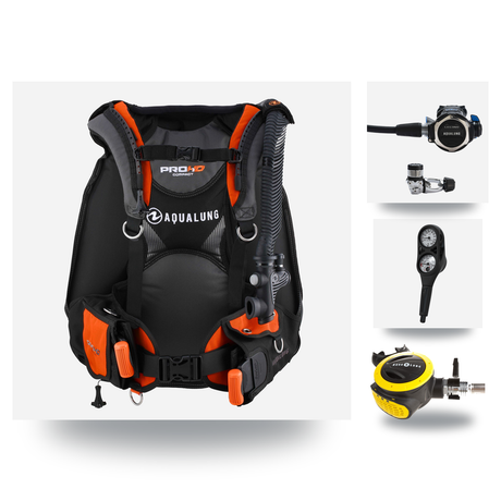 Aqualung Regulator + BCD Scuba Package – Pro HD Compact BCD + LEG3ND Regulator + Octopus + Console — Aqualung LEG3ND