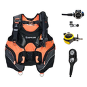 Aqualung Regulator + BCD Scuba Package – Pro HD Womens BCD + LEG3ND Regulator + Octopus + Console — Black/Coral, Aqualung LE…