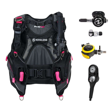 Aqualung Regulator + BCD Scuba Package – Pro HD Womens BCD + LEG3ND Regulator + Octopus + Console — Black/Pink, Aqualung Hel…