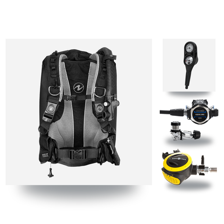 Aqualung Regulator + BCD Scuba Package – Rogue BCD + LEG3ND MBS Regulator + Octopus + Console — includes Aqualung Rogue BCD…