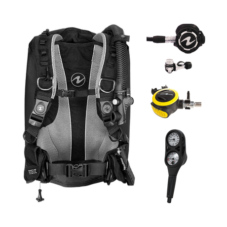 Aqualung Regulator + BCD Scuba Package – Rogue BCD + LEG3ND MBS Regulator + Octopus + Console — Aqualung Helix Pro