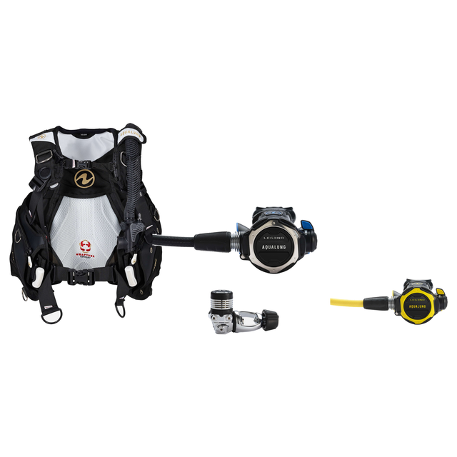 Aqualung Regulator + BCD Scuba Package – Axiom Women's BCD + Leg3nd Regulator + Leg3nd Octopus — includes Aqualung Axiom Wom…
