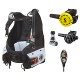 Scubapro Regulator + BCD Scuba Package – Bella BCD w/ BPI + MK17 EVO2/C370 Regulator + R105 Octopus + 2-Gauge Console — incl…