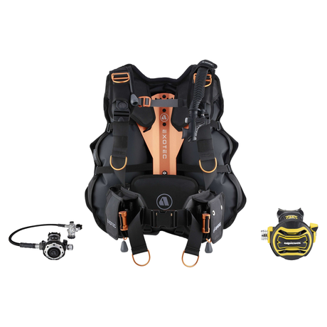 Apeks Regulator + BCD Scuba Package – Exotec BCD + MTX-RC Regulator + XTX40 Octopus — includes Apeks EXOTEC Dive BCD, Apeks…