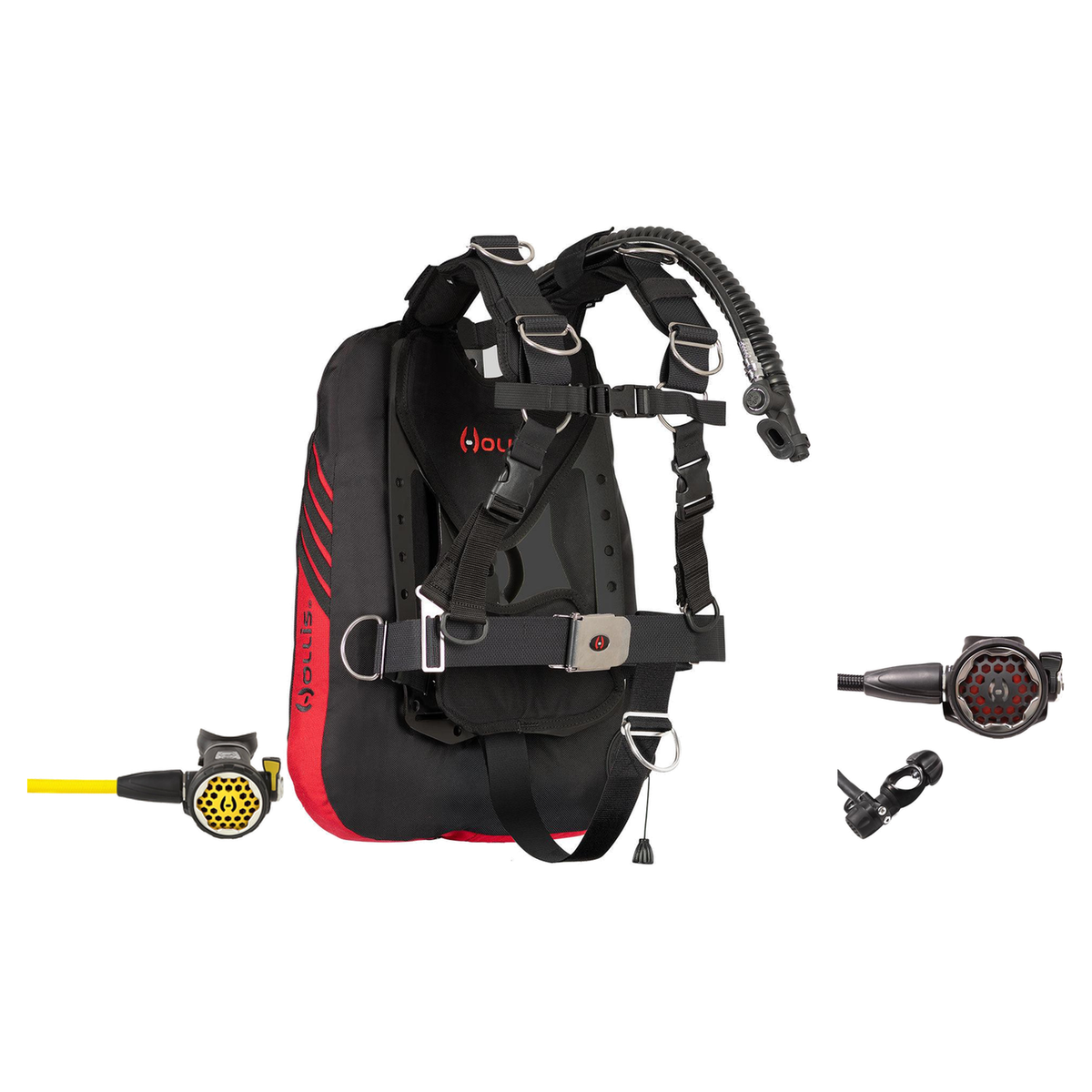 Hollis Regulator + BCD Tech Package – Elite ST Travel System + 150LX DC7 Regulator + 150LX Octopus — includes Hollis Elite S…