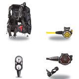 Hollis Regulator + BCD Scuba Package – HD-200 BCD + 150LX DC7 Regulator + 150LX Stainless Steel Octopus + Maxdepth Gauge Con…
