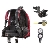 Hollis Regulator + BCD Scuba Package – HD-200 BCD + 150LX DC7 Regulator + 150LX Stainless Steel Octopus + Maxdepth Gauge Con…