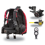 Hollis Regulator + BCD Scuba Package – HD-200 BCD + 150LX DC7 Regulator + 150LX Stainless Steel Octopus + Maxdepth Gauge Con…