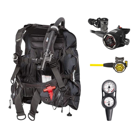 Hollis Regulator + BCD Scuba Package – HD-200 BCD + 150LX DC7 Regulator + 150LX Stainless Steel Octopus + Maxdepth Gauge Con…