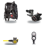 Hollis Regulator + BCD Scuba Package – HD-200 BCD + 150LX DC7 Regulator + 150LX Stainless Steel Octopus + Maxdepth Gauge Con…