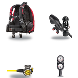 Hollis Regulator + BCD Scuba Package – HD-200 BCD + 150LX DC7 Regulator + 150LX Stainless Steel Octopus + Maxdepth Gauge Con…