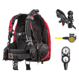 Hollis Regulator + BCD Scuba Package – HD-200 BCD + 150LX DC7 Regulator + 150LX Stainless Steel Octopus + Maxdepth Gauge Con…