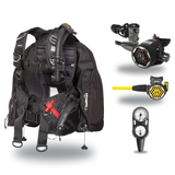 Hollis Regulator + BCD Scuba Package – HD-200 BCD + 150LX DC7 Regulator + 150LX Stainless Steel Octopus + Maxdepth Gauge Con…