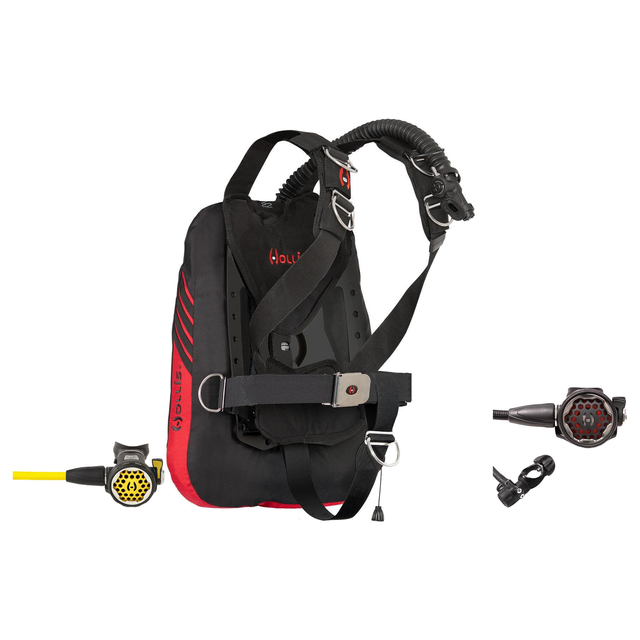 Hollis Regulator + BCD Scuba Package – ST Travel System BCD Tech + 150LX DC7 Regulator + 150LX Octopus — includes Hollis ST…