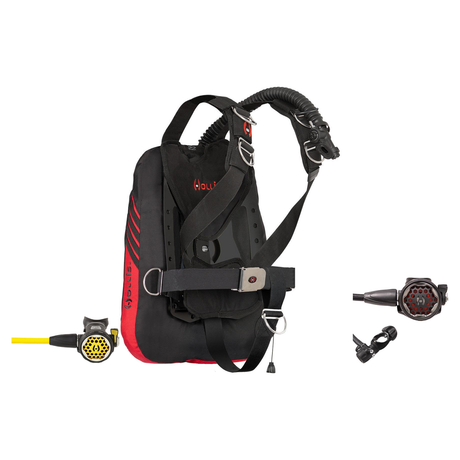 Hollis Regulator + BCD Scuba Package – ST Travel System BCD Tech + 150LX DC7 Regulator + 150LX Octopus