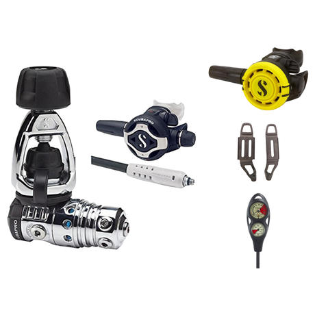Scubapro Regulator + BCD Scuba Package – Hydros Pro 2 (Monorail Multi-Mount) BCD + MK25 EVO/S620 Ti Regulator + R105 Octopus…