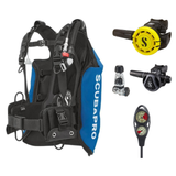 Scubapro Regulator + BCD Scuba Package – Navigator Lite BCD + MK17 EVO2/C370 Regulator + R105 Octopus + 2-Gauge Console — Bl…