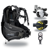 Oceanic Regulator + BCD Scuba Package – Atmos BCD + Delta 5 + EDX Regulator + Alpha 8 Octopus + Maxdepth Gauge Console — inc…