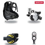 Oceanic Regulator + BCD Scuba Package – Atmos BCD + Delta 5 + EDX Regulator + Alpha 8 Octopus + Maxdepth Gauge Console — inc…