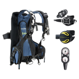 Oceanic Regulator + BCD Scuba Package – Atmos BCD + Delta 5 + EDX Regulator + Alpha 8 Octopus + Maxdepth Gauge Console — Oce…