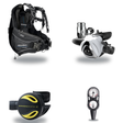 Oceanic Regulator + BCD Scuba Package – Atmos BCD + Delta 5 + EDX Regulator + Alpha 8 Octopus + Maxdepth Gauge Console — Oce…