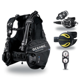 Oceanic Regulator + BCD Scuba Package – Atmos BCD + Delta 5 + EDX Regulator + Alpha 8 Octopus + Maxdepth Gauge Console — Oce…