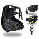 Oceanic Regulator + BCD Scuba Package – Atmos BCD + Delta 5 + EDX Regulator + Alpha 8 Octopus + Maxdepth Gauge Console — Oce…