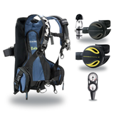Oceanic Regulator + BCD Scuba Package – Atmos BCD + Delta 5 + EDX Regulator + Alpha 8 Octopus + Maxdepth Gauge Console — Oce…