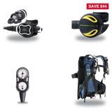 Oceanic Regulator + BCD Scuba Package – Biolite Mens BCD + ZEO FDX-I Regulator + Alpha 8 Octopus + Maxdepth Gauge Console —…
