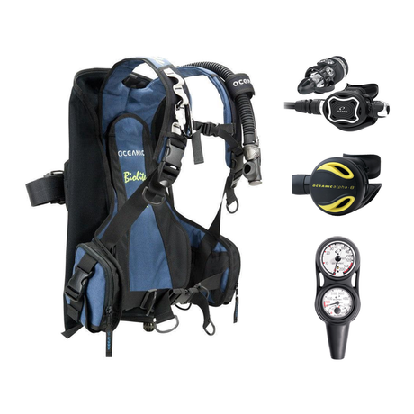 Oceanic Regulator + BCD Scuba Package – Biolite Mens BCD + ZEO FDX-I Regulator + Alpha 8 Octopus + Maxdepth Gauge Console —…