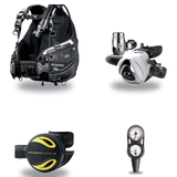 Oceanic Regulator + BCD Scuba Package – Hera BCD + Delta 5 + EDX Regulator + Alpha 8 Octopus + Maxdepth Gauge Console — Ocea…