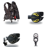 Oceanic Regulator + BCD Scuba Package – Hera BCD + Delta 5 + EDX Regulator + Alpha 8 Octopus + Maxdepth Gauge Console — Zeag…