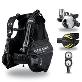 Oceanic Regulator + BCD Scuba Package – OceanPro BCD + Delta 5 + EDX Regulator + Alpha 8 Octopus + Maxdepth Gauge Console —…